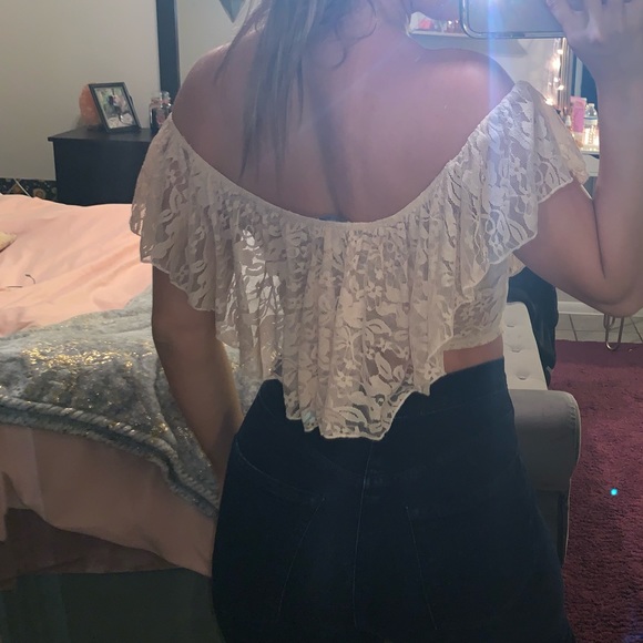 Nude floral top - Picture 2 of 3